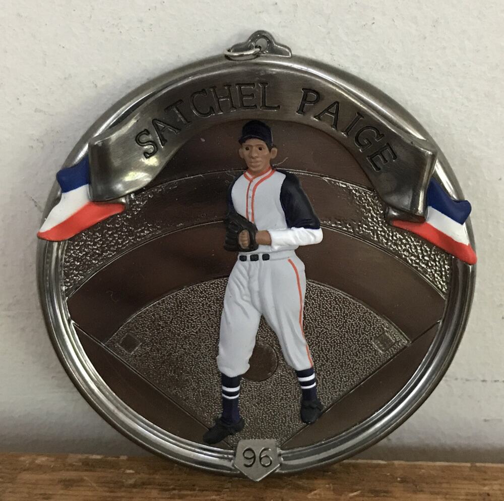 Vtg 1996 Hallmark Satchel Paige Baseball Player Christmas Ornament Decoration